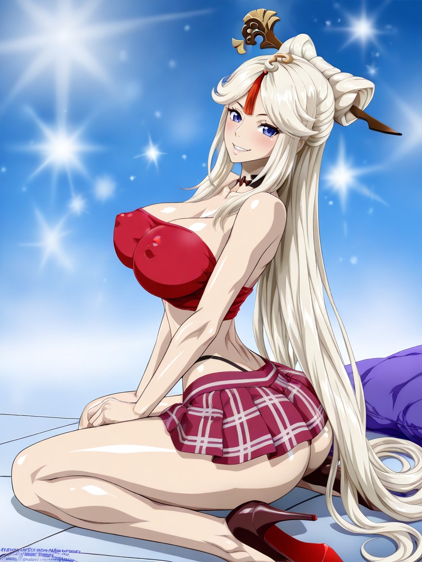 Stretched Abdomen, Nel-zel Formula Art Style, Sport Bra Hentai AI Porn