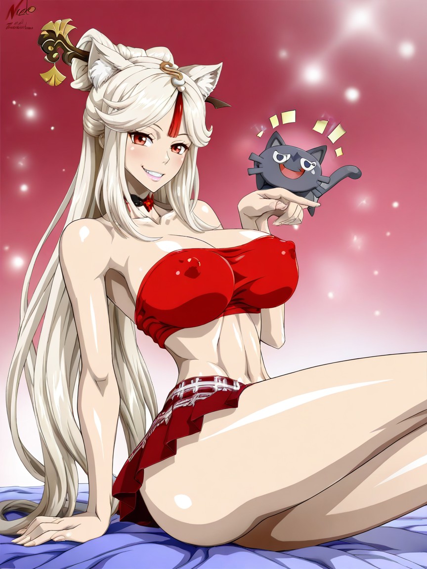 Rounded Ass, Pink Lips, Horny Smile Hentai AI Porn