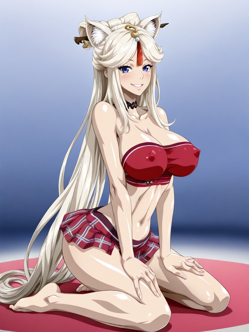Hands On The Floor, Legs Spread, Very Slutty Hentai AI Porn