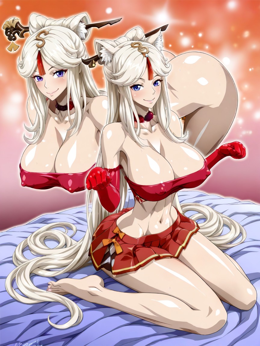 Very Athletic Body, Tight Snatched Waist, Neko Ears Hentai AI Porn