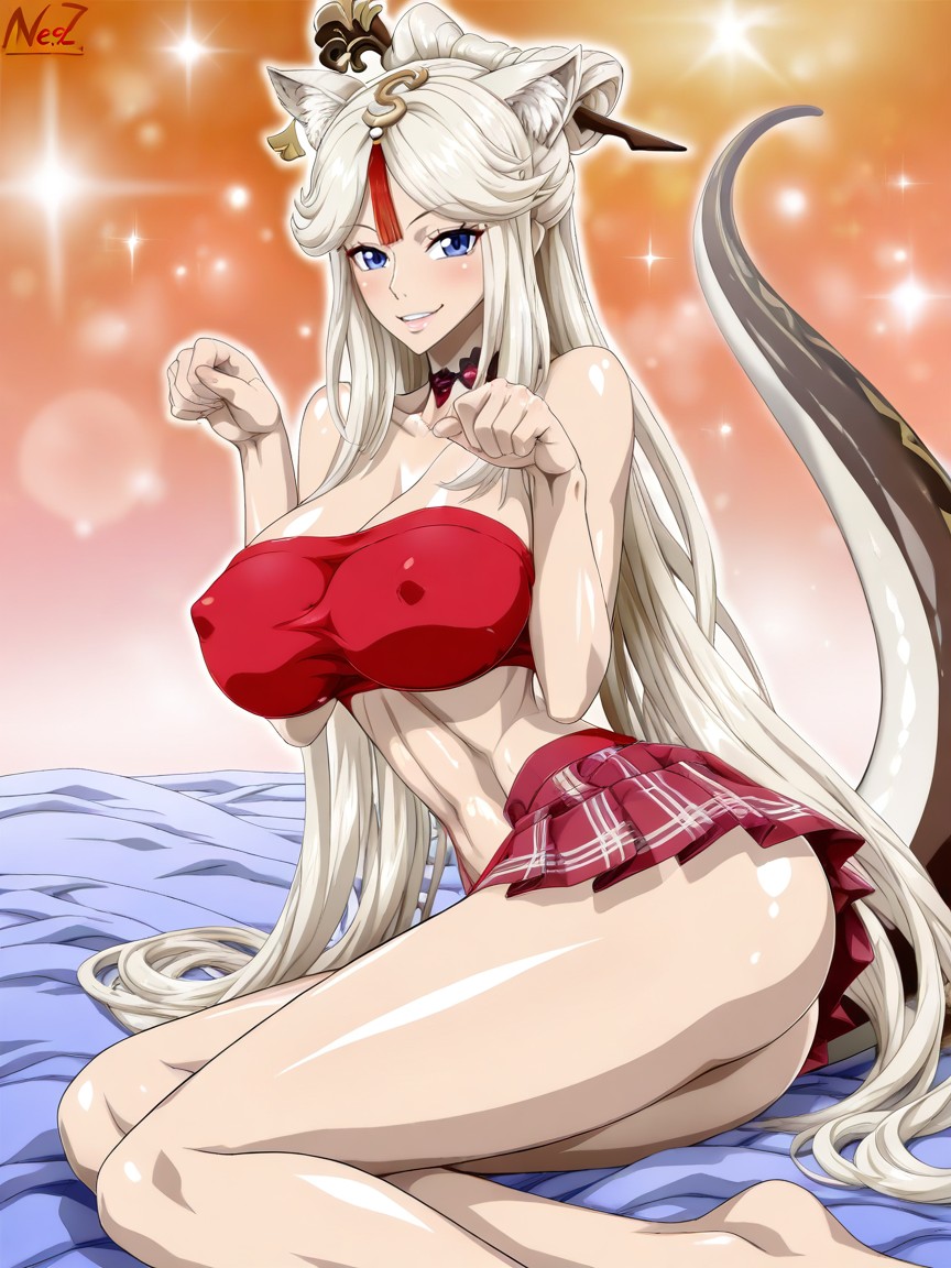 Micro Skirt, Sexy Legs, Beautiful Face Hentai AI Porn