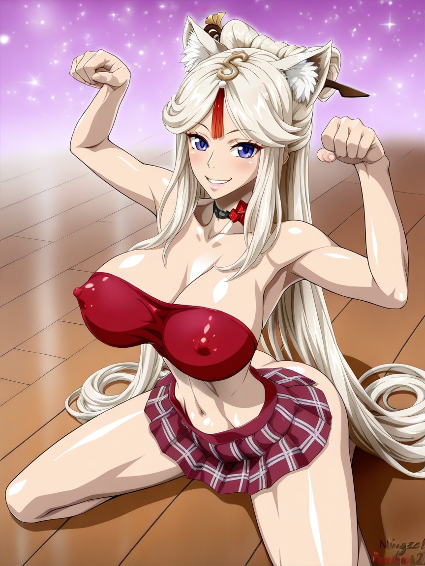 Very Slutty, Glossy Skin, Long Stretched Waist Hentai AI Porn