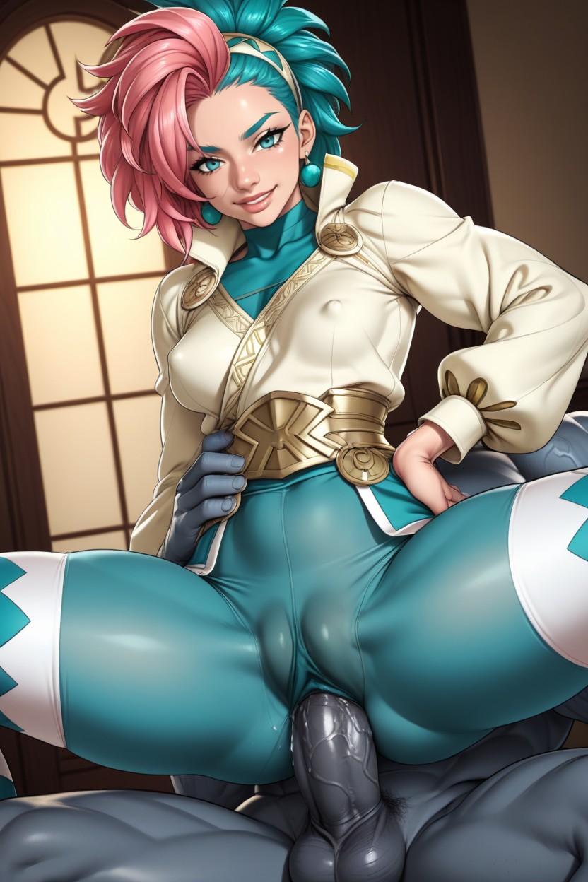 Fully Clothed, Pussy Juice, Highly Detailed Face Hentai AI Porn