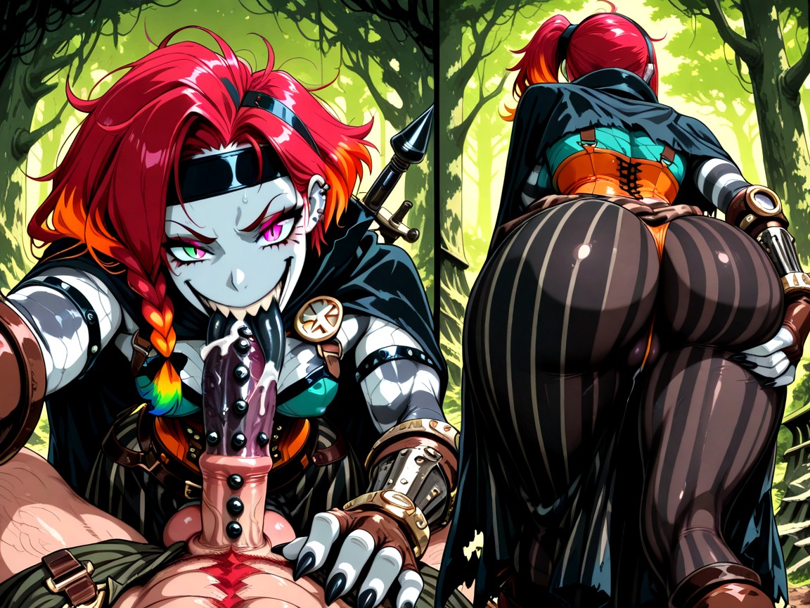 Sharp Teeth, Cum In Mouth, Mystical Hentai AI Porn
