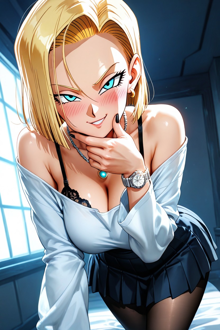 Smug Expression, Blue Eyes, K Hentai AI Porn