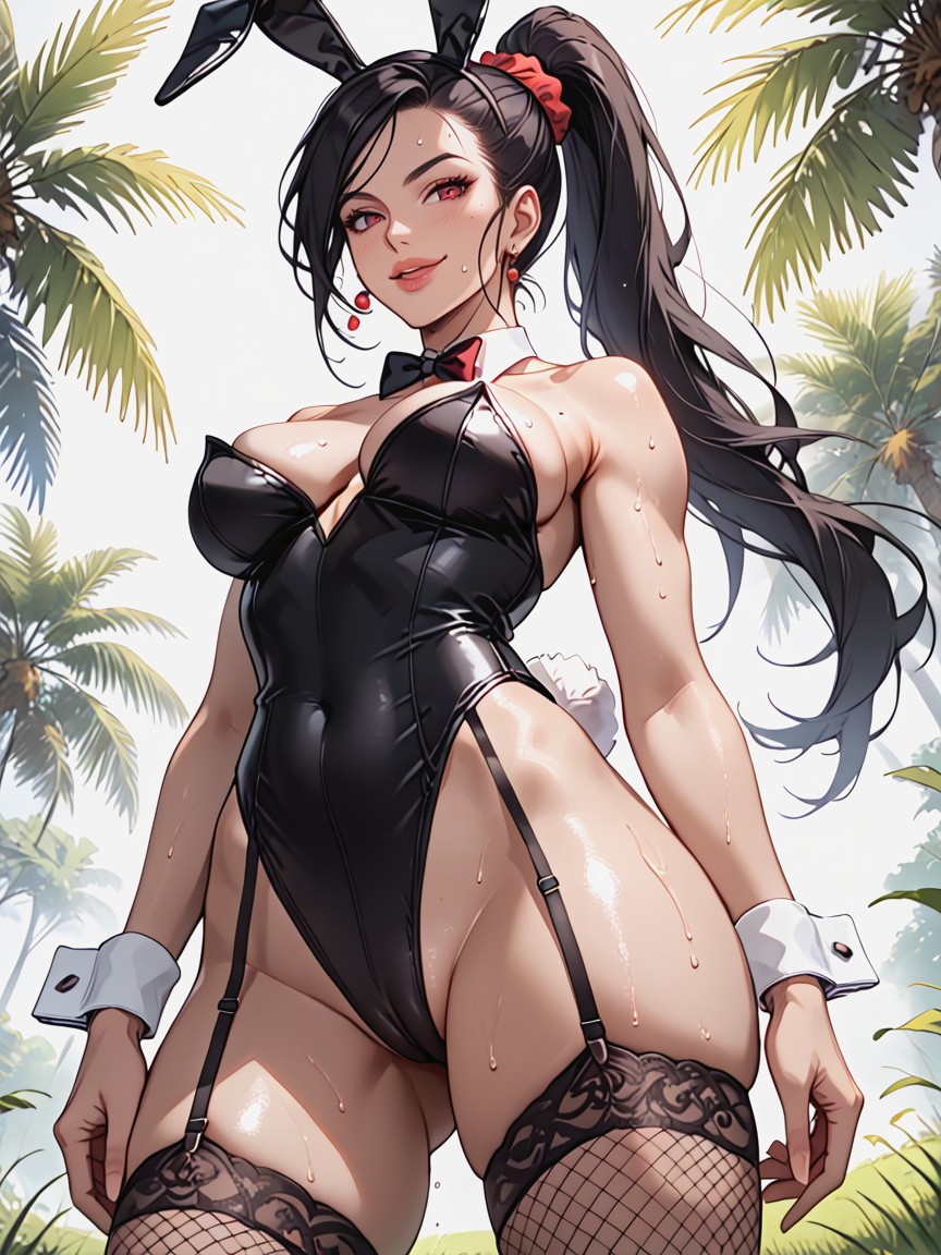 Full Lips, Front View, Smug Expression Hentai AI Porn