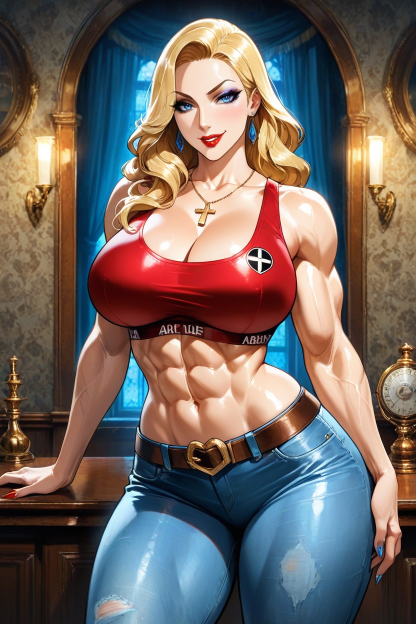 Wide Back, Dense Thighs, Origin Female Adult British Hentai AI Porn