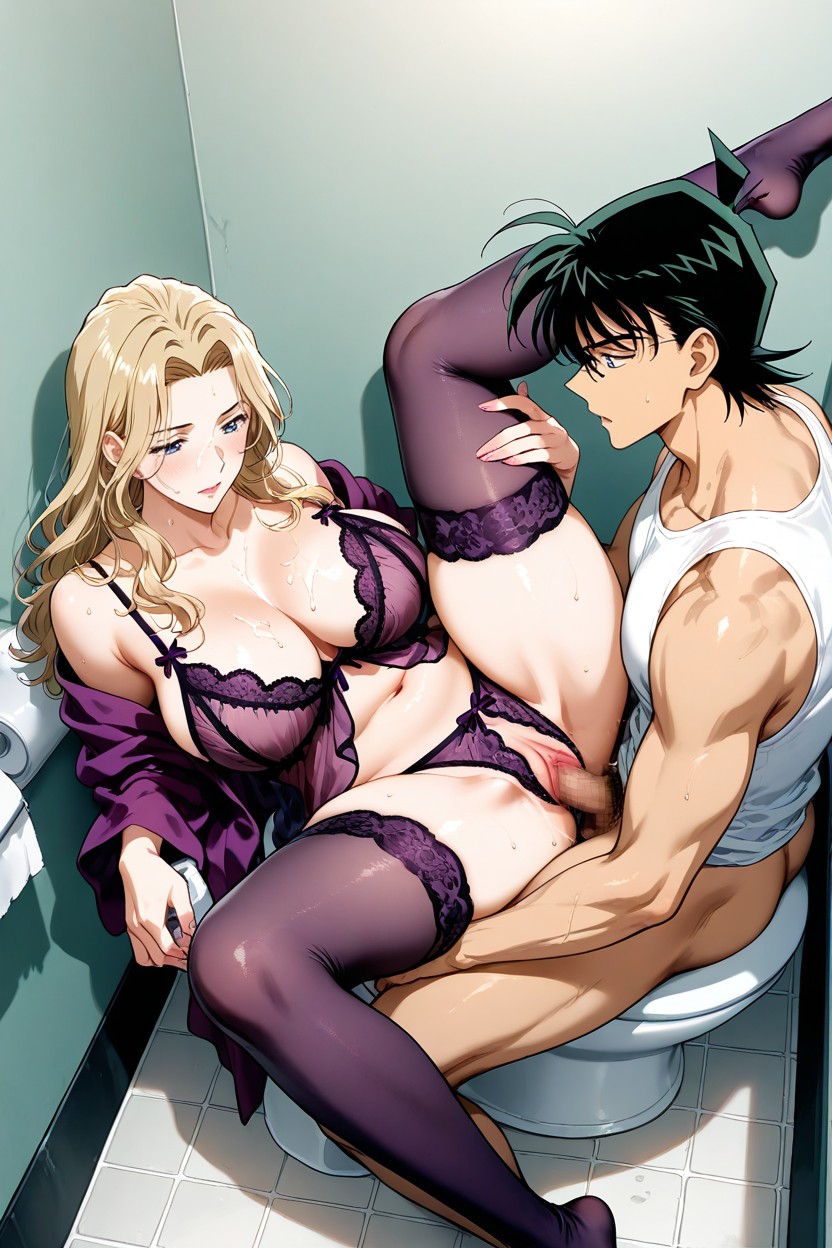 Blue Eyes, Medium Breast, Medium Ass Hentai AI Porn