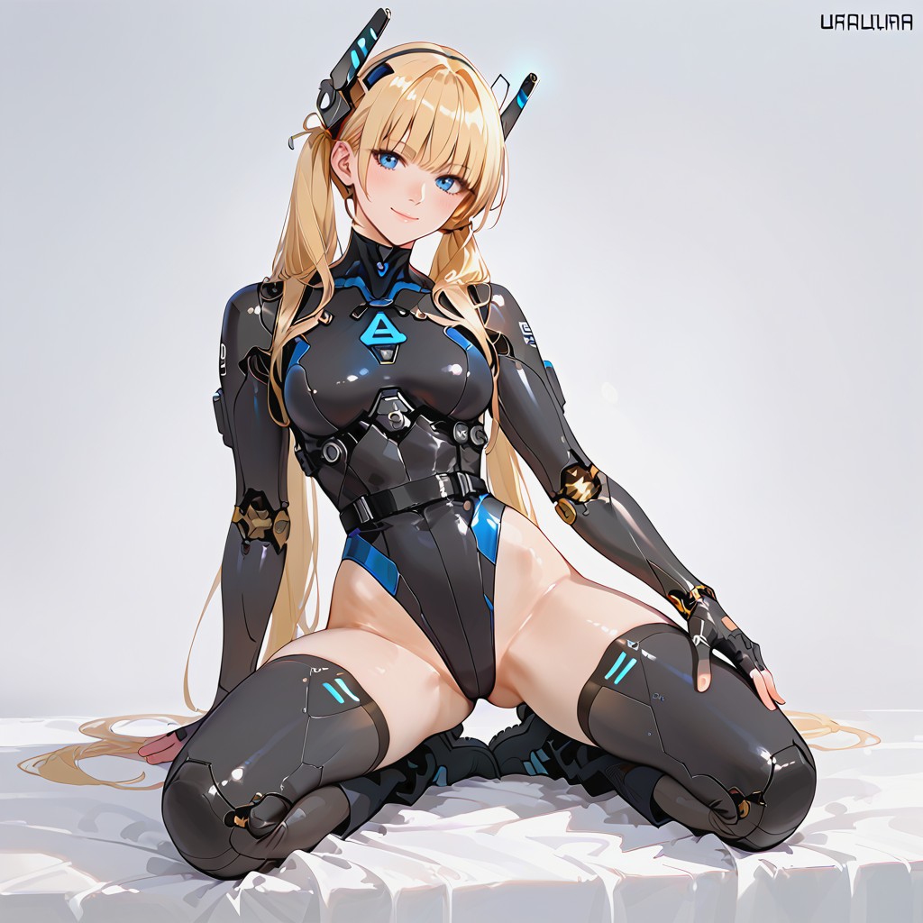 Blue Eyes, Full Body, Smile Hentai AI Porn
