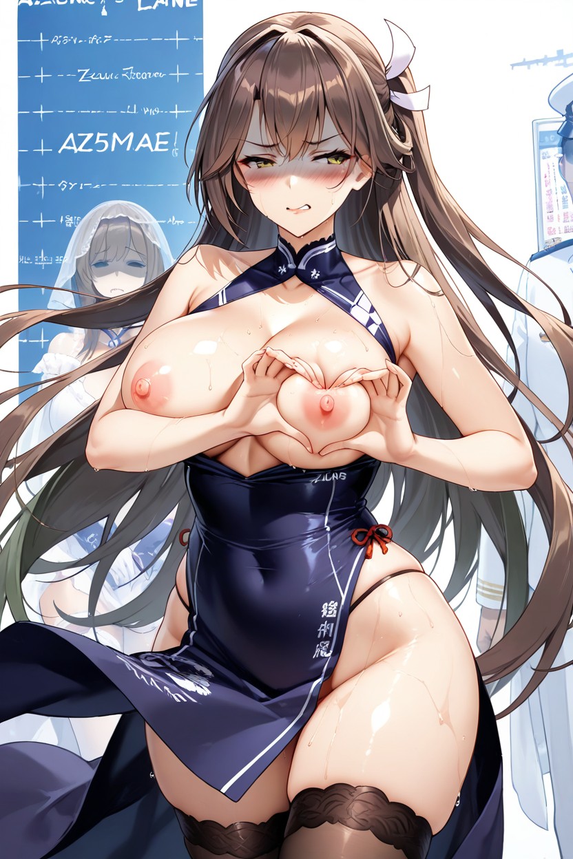Bare Neck, Sweaty, Blush Hentai AI Porn
