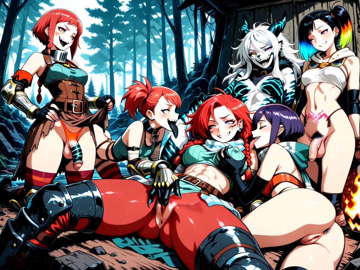 Face Scales, Tribal, Collar Hentai AI Porn