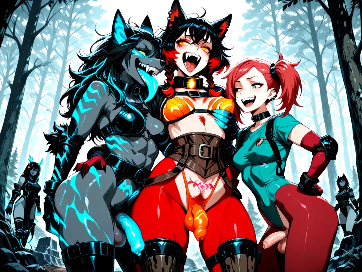 Hellhound, Bitten, Claws Hentai AI Porn