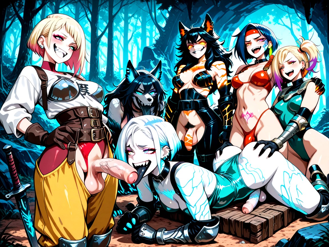 Face Scales, Female Guards, Throat Hentai IA