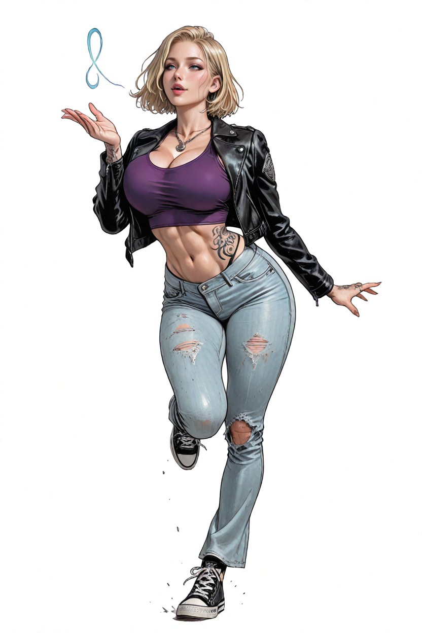 Beautiful Athletic Woman, Full Body, Fair Skin Hentai AI Porn