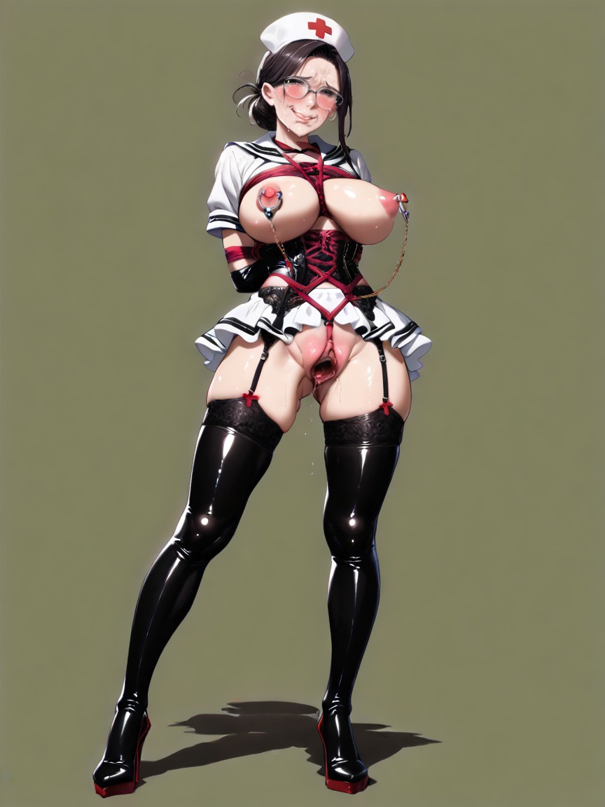 Super Detailed Labia, Erect Nipples, Pussy Dilation Belt Hentai IA
