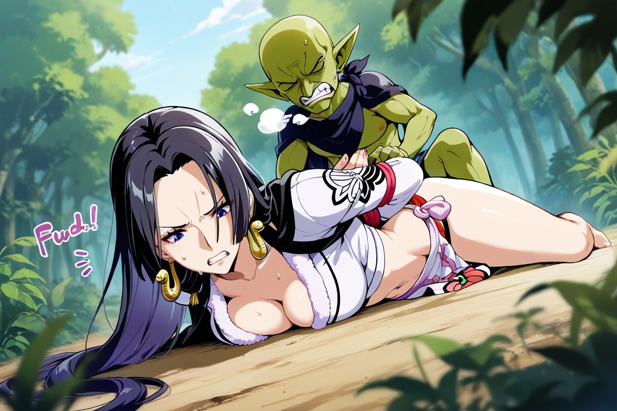 Only Tow Character, Ouside, Combat Stance Hentai AI Porn