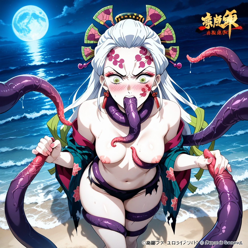 Natomically Accurate, Navel Exposed, Embarrassed Hentai AI Porn