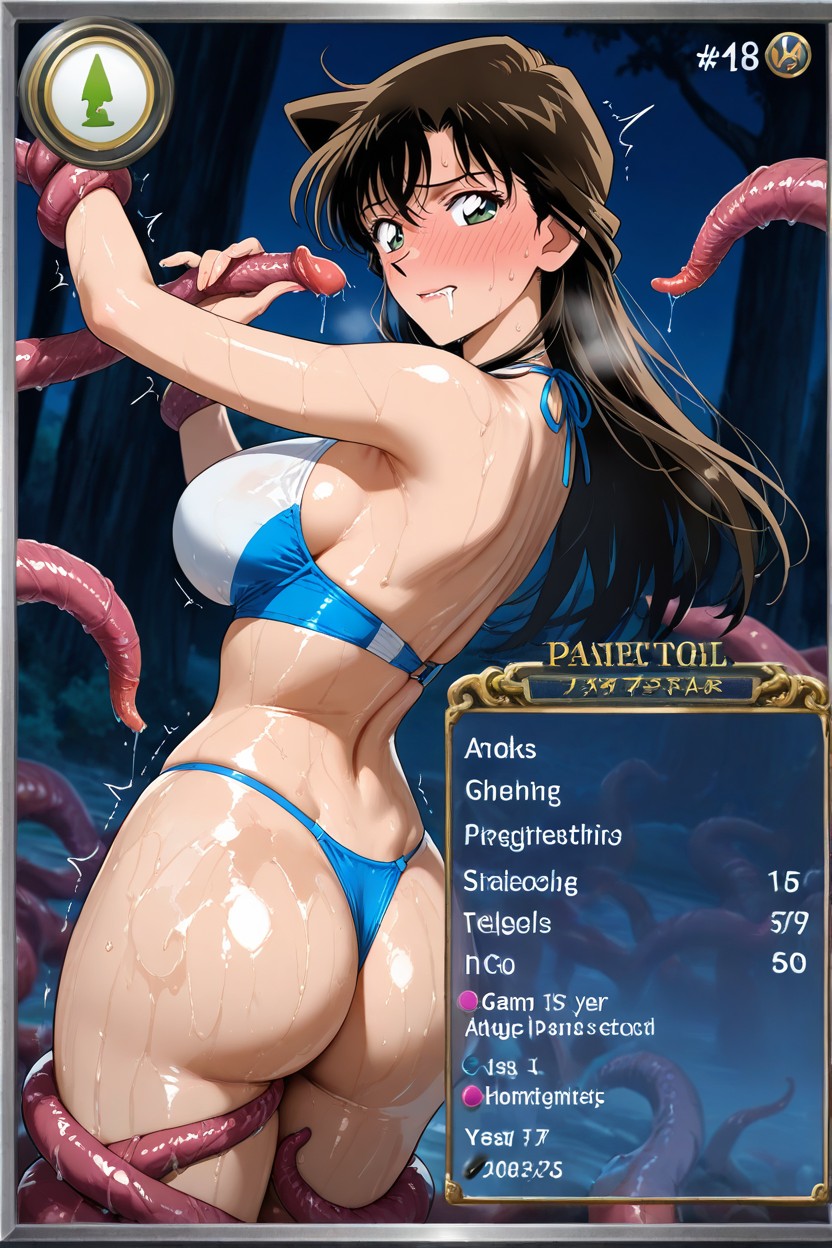 Cleavage, Saliva Dripping, Skill Icons And Equipment Slots Hentai AI Porn