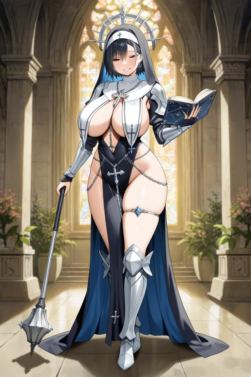 Sky Freedom Art Style, Armpit Cutout, Elaborate Jewelry Hentai AI Porn