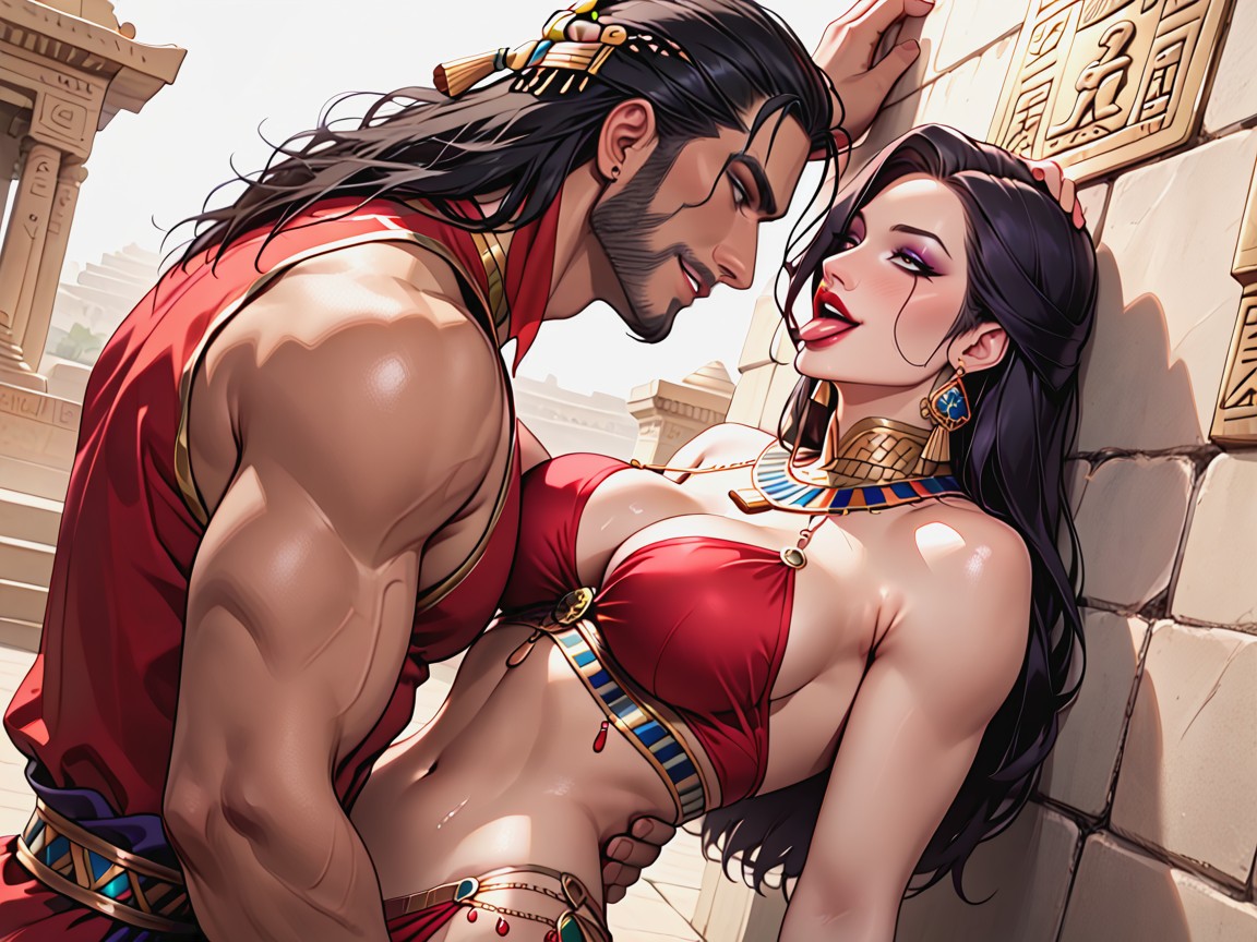 Black Hair, Shaved Pussy, Beautiful Bimbo With Round Boobs Hentai AI Porn