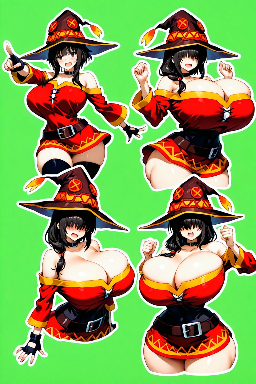 Portrait, Thick Juicy Thighs, Dynamic Action Pose Hentai AI Porn