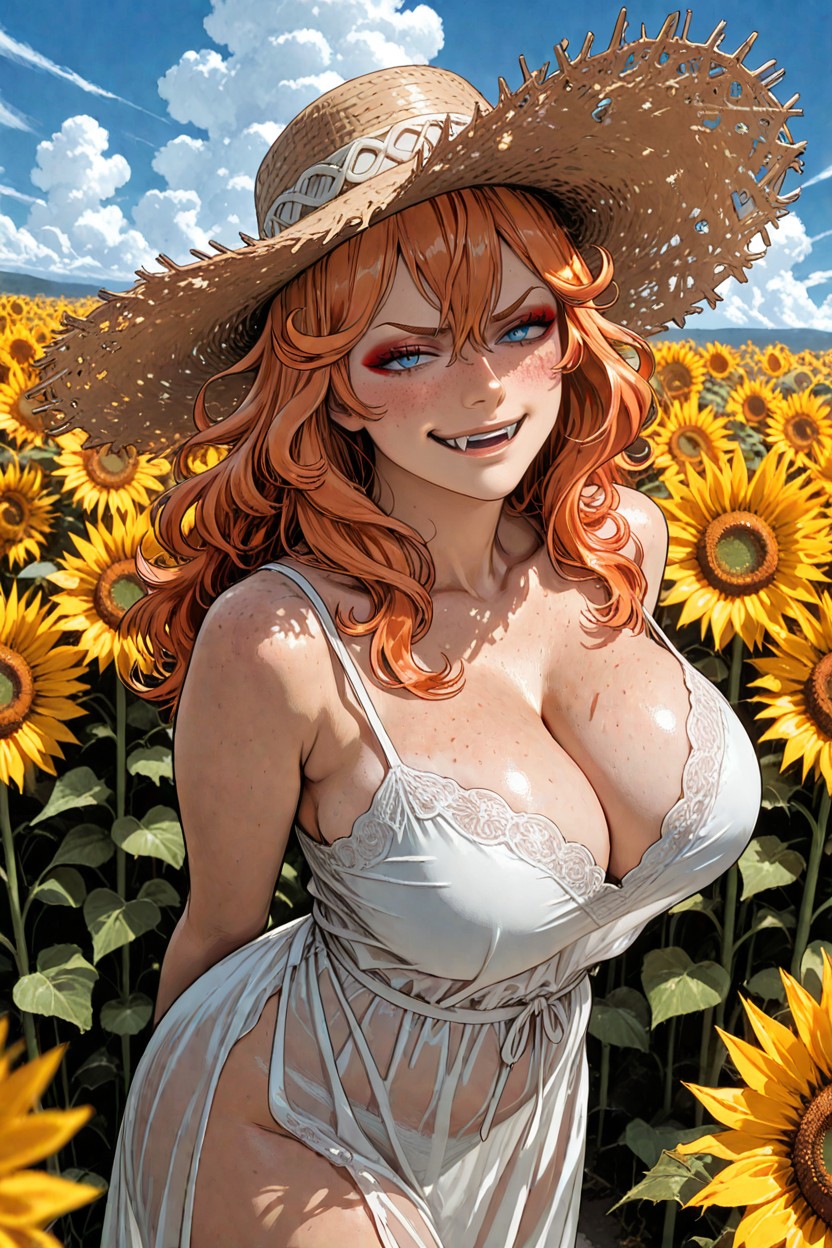 Fangs, Solo, Venus's Cleavage Hentai AI Porn