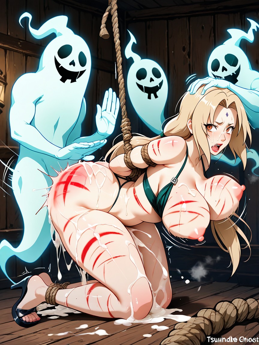 Bouncing Breasts, Masterfully Intricated Backgrounds, Excessive Messy Bukkake Hentai AI Porn