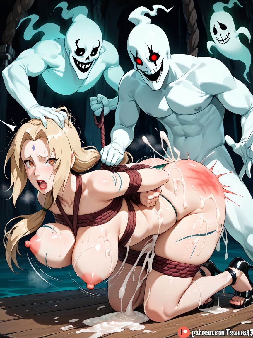 Soft Reflexion, Tsunade From Naruto Shippuden, Huge Thick Cumshots Hentai AI Porn