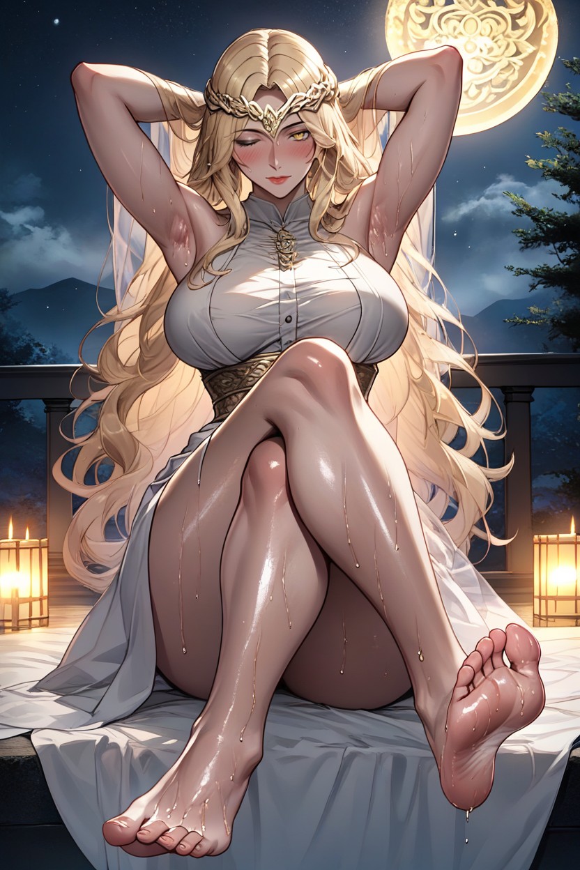 Toes, Shiny Skin, Massive Breast Hentai AI Porn