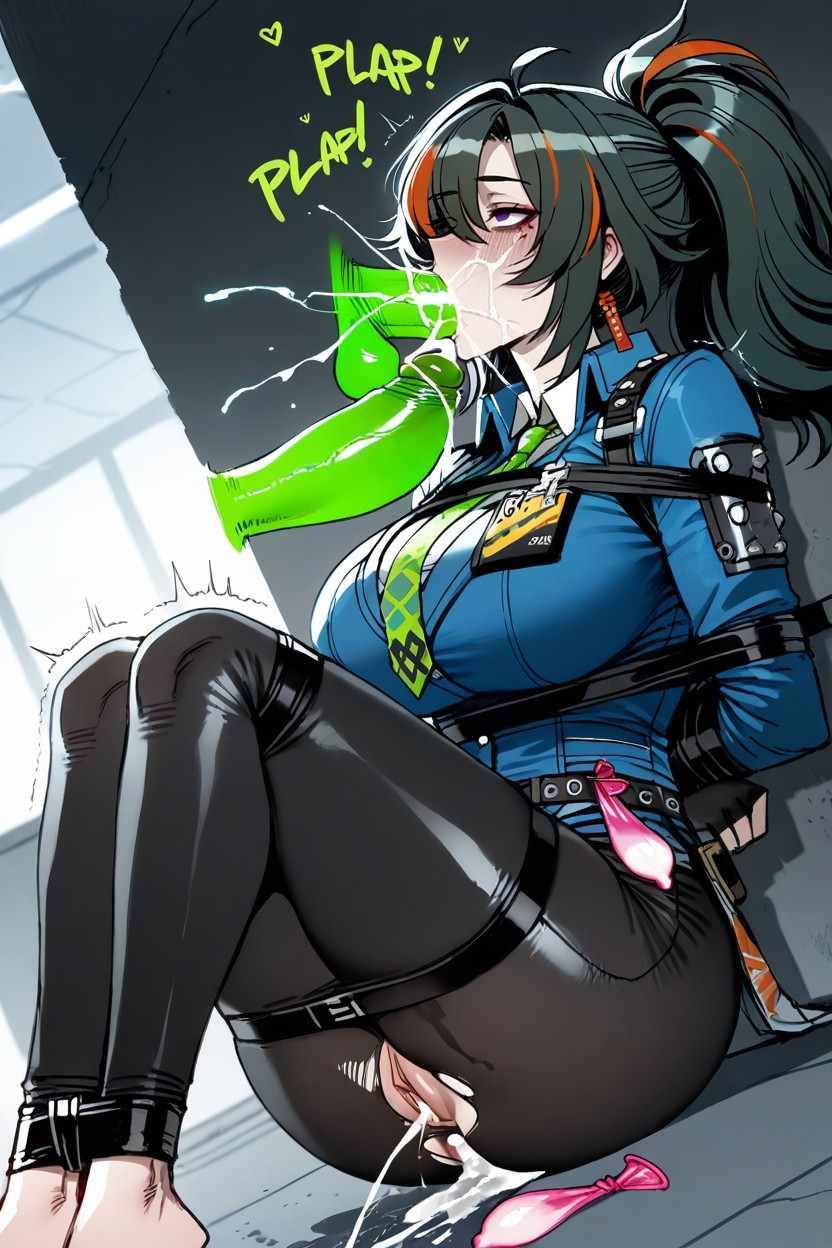 Restrained, Dutch Angle, Massive Full Balls Hentai AI Porn