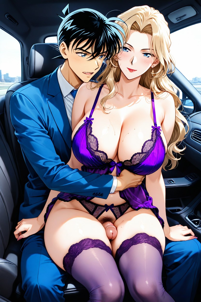 Blue Eyes, Large Breasts, 25+ Hentai AI Porn