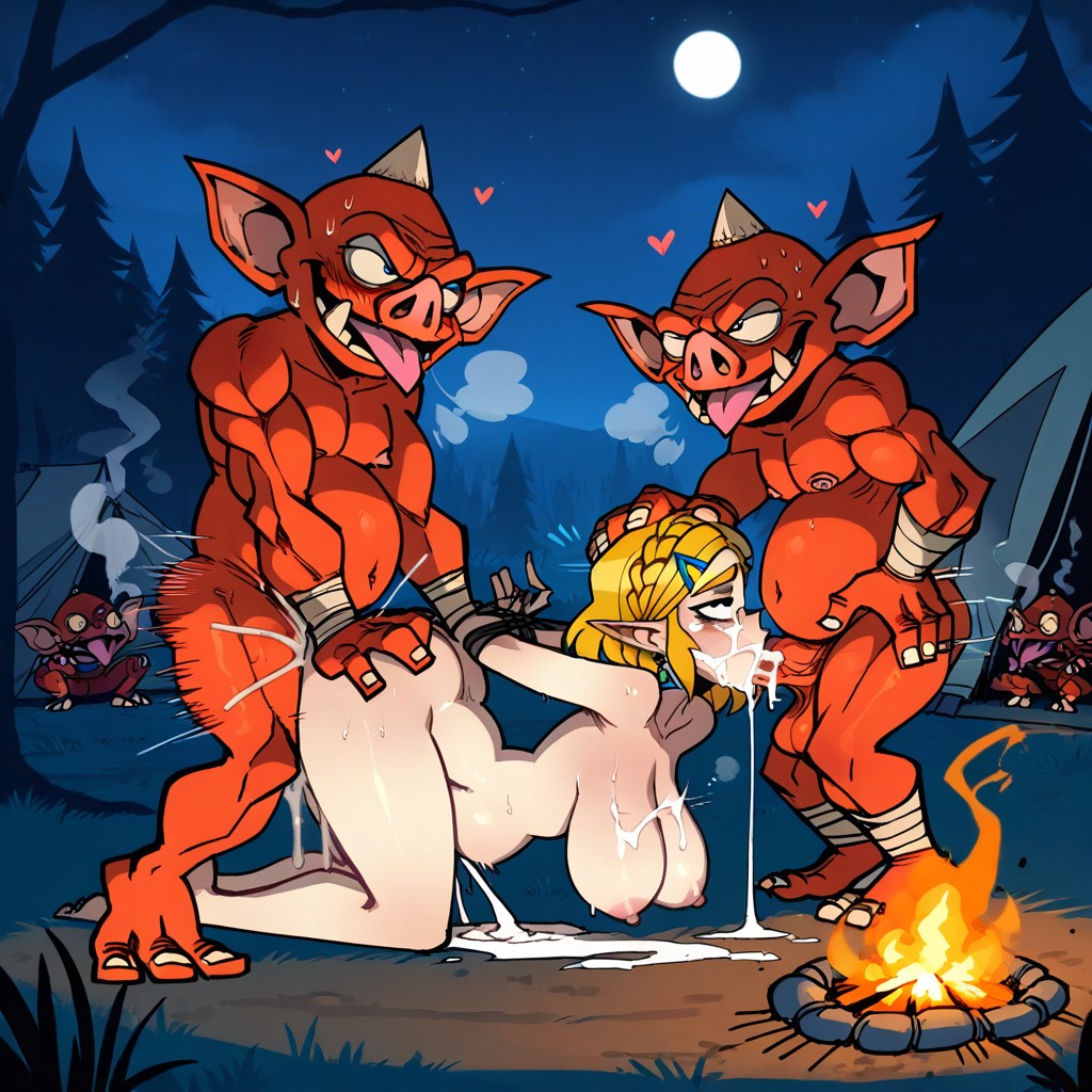 Bokoblin, Sweaty, Zelda Hentai AI Porn