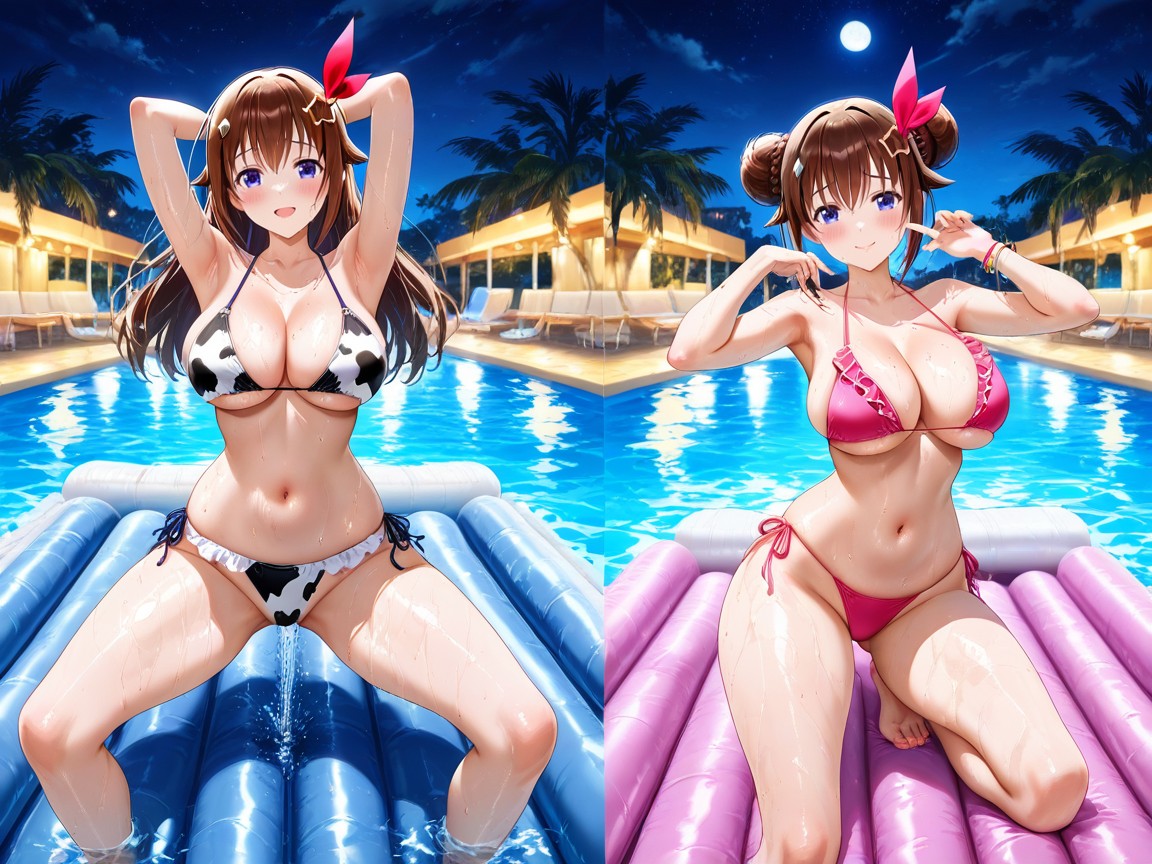 Lying Back On Air Mattress, 25+, Detailed Hentai AI Porn