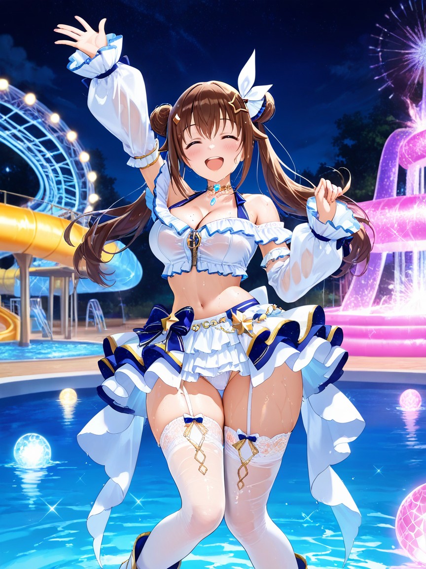 White Ankle Boots, No Extra Fingers, Night Hentai AI Porn