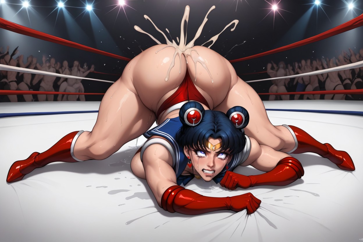In Musical Hall, Clenched Teeth, Many Cum Hentai AI Porn