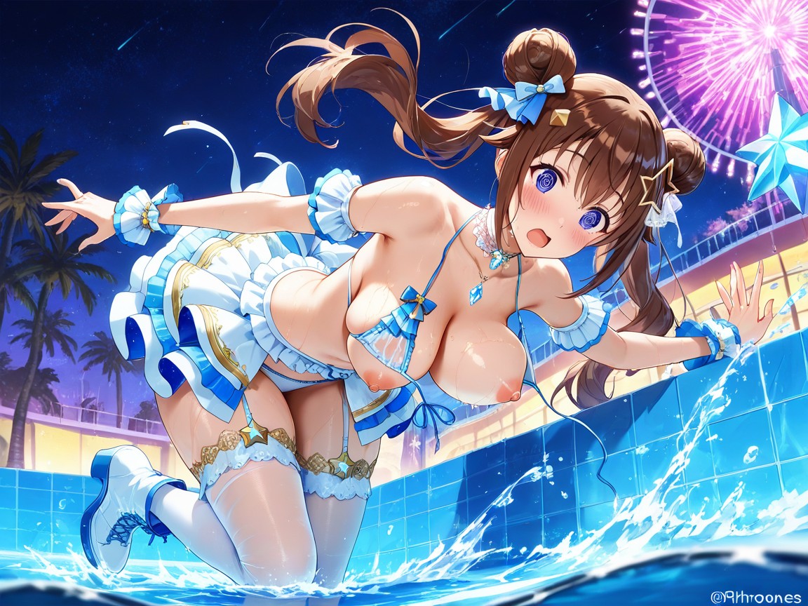 Medium Breast, High Resolution, Wading Hentai AI Porn