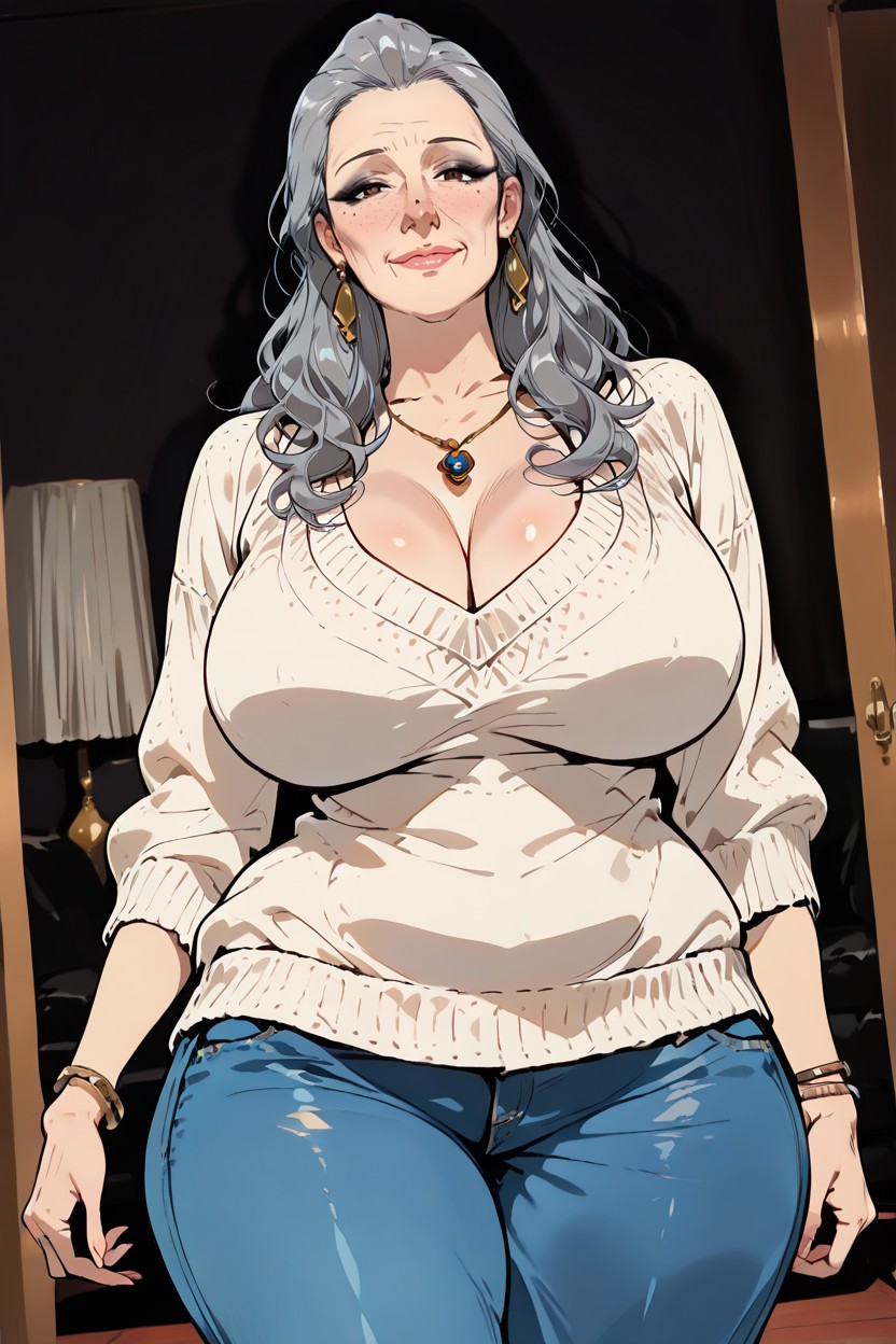 Bracelets, Model Pose, Fancy Living Room Hentai IA