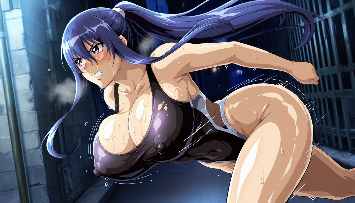Oiled Body, Soft Shadow, Torn Clothes Hentai AI Porn