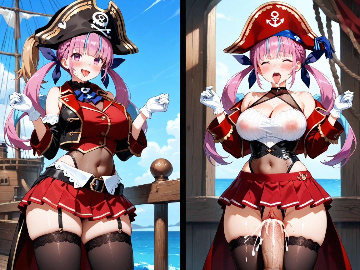 High Resolution, Panels Split Screen, Look At Viewer Hentai AI Porn