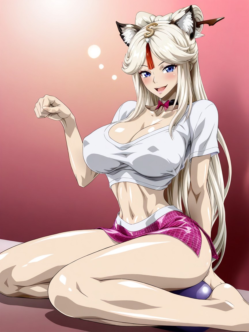 Ningguang From Genshin, Front View, Cleavage Hentai AI Porn