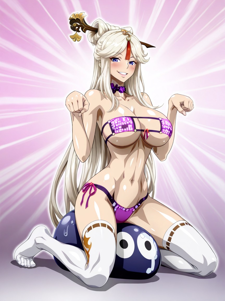 Submissive Kneel, Perfect Anatomy, Long Tight Abdomen Hentai AI Porn