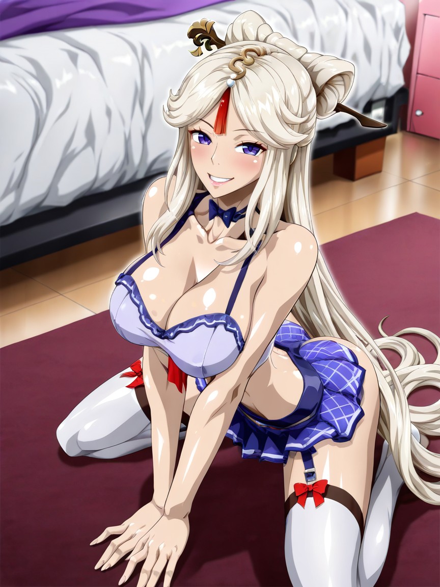 Blue Eyes, Happy Smile, Top Corto Hentai IA