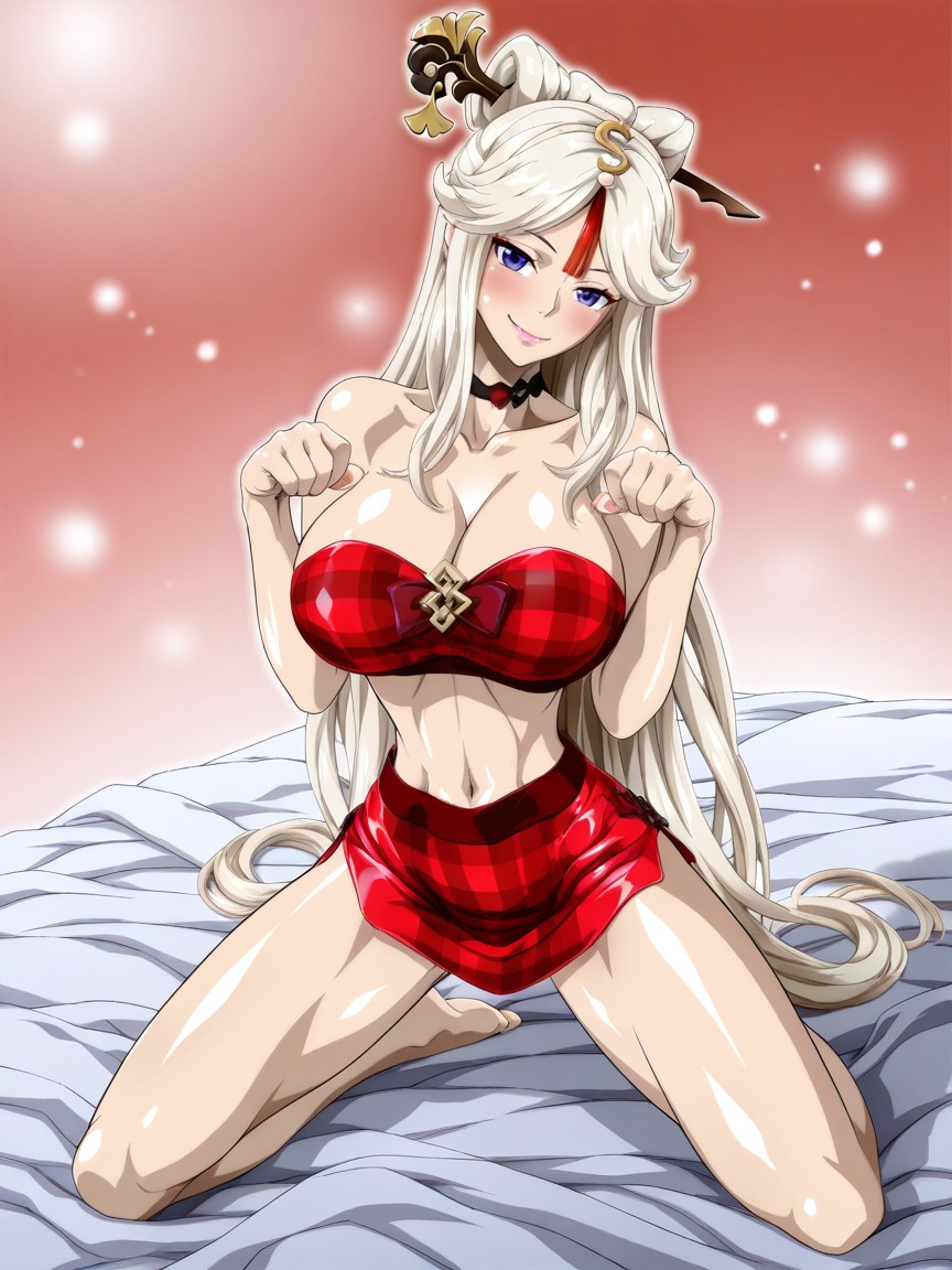 Cute, Front View, Extremely Snatched Waist Hentai AI Porn
