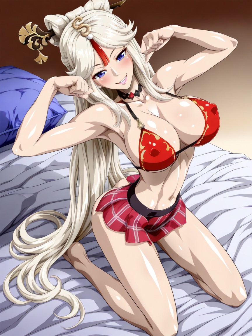 Mischievous (smiling While Blushing), Front View, Front View Hentai AI Porn