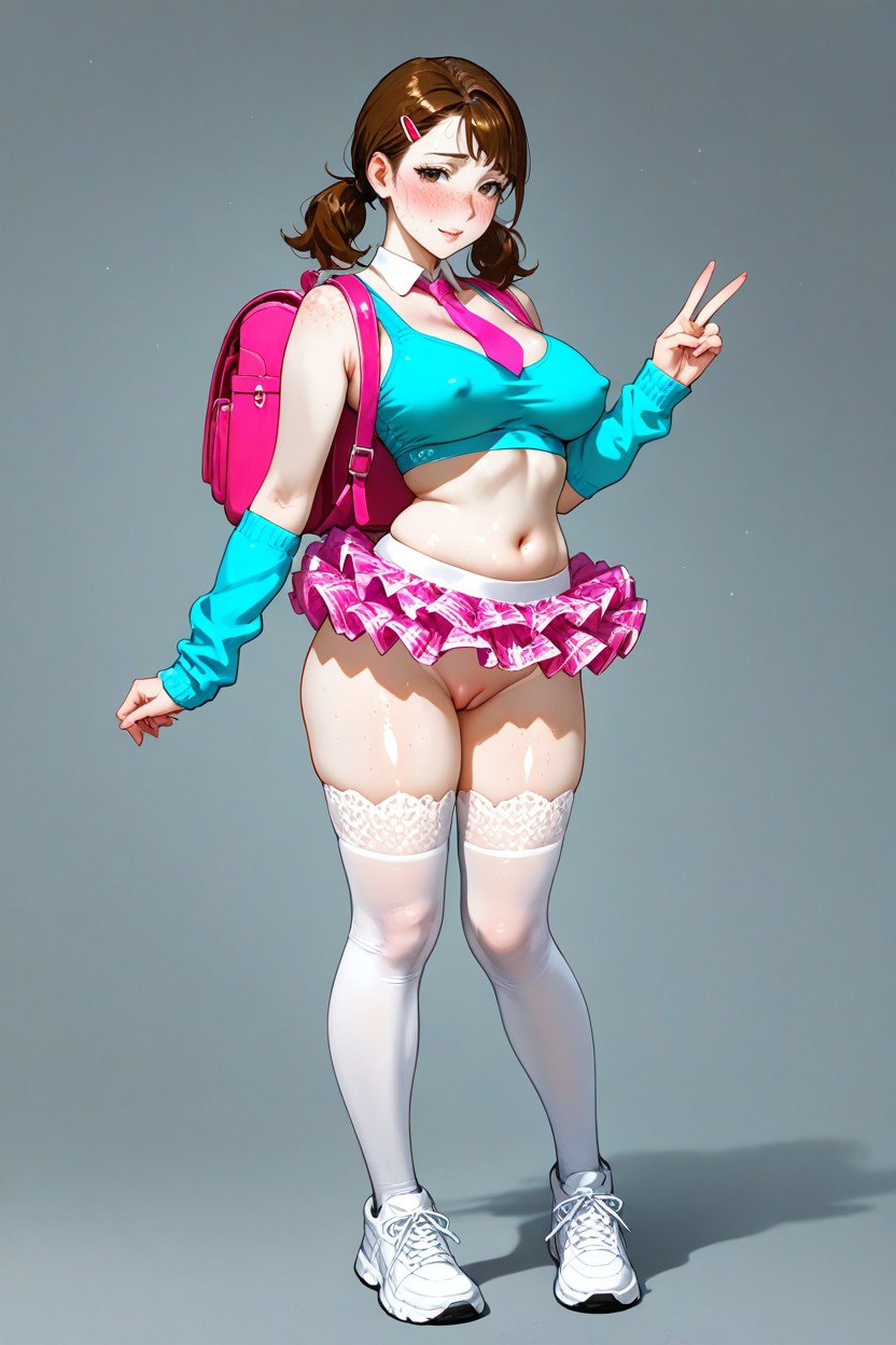 Ears, Naked, Erect Nipples Hentai IA