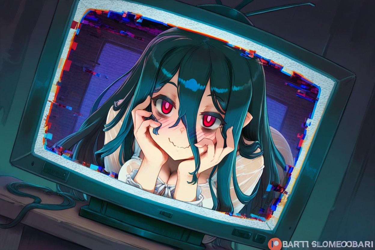 Low Lighting, Dark Bags Under Eyes, Full-face Blush Hentai AI Porn