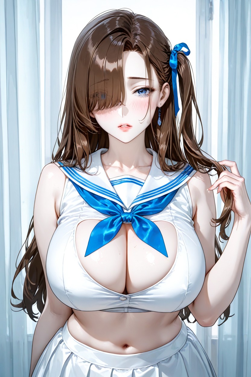 25+, Extra Detail In Eyes, Embarrassed Expression Hentai AI Porn