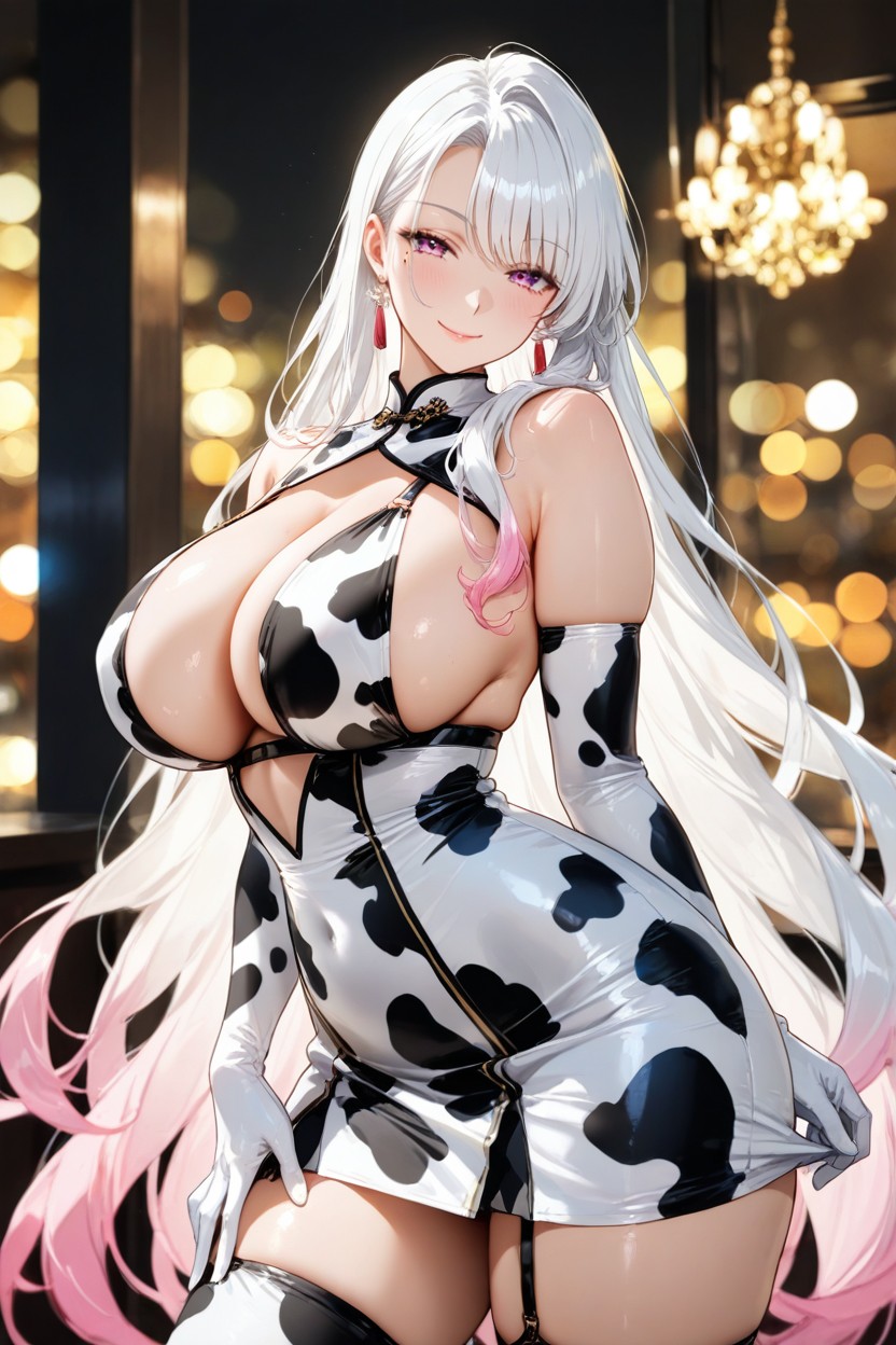 Slightly Twisted Upper Body, Mole Under The Eye, Yold Hentai AI Porn