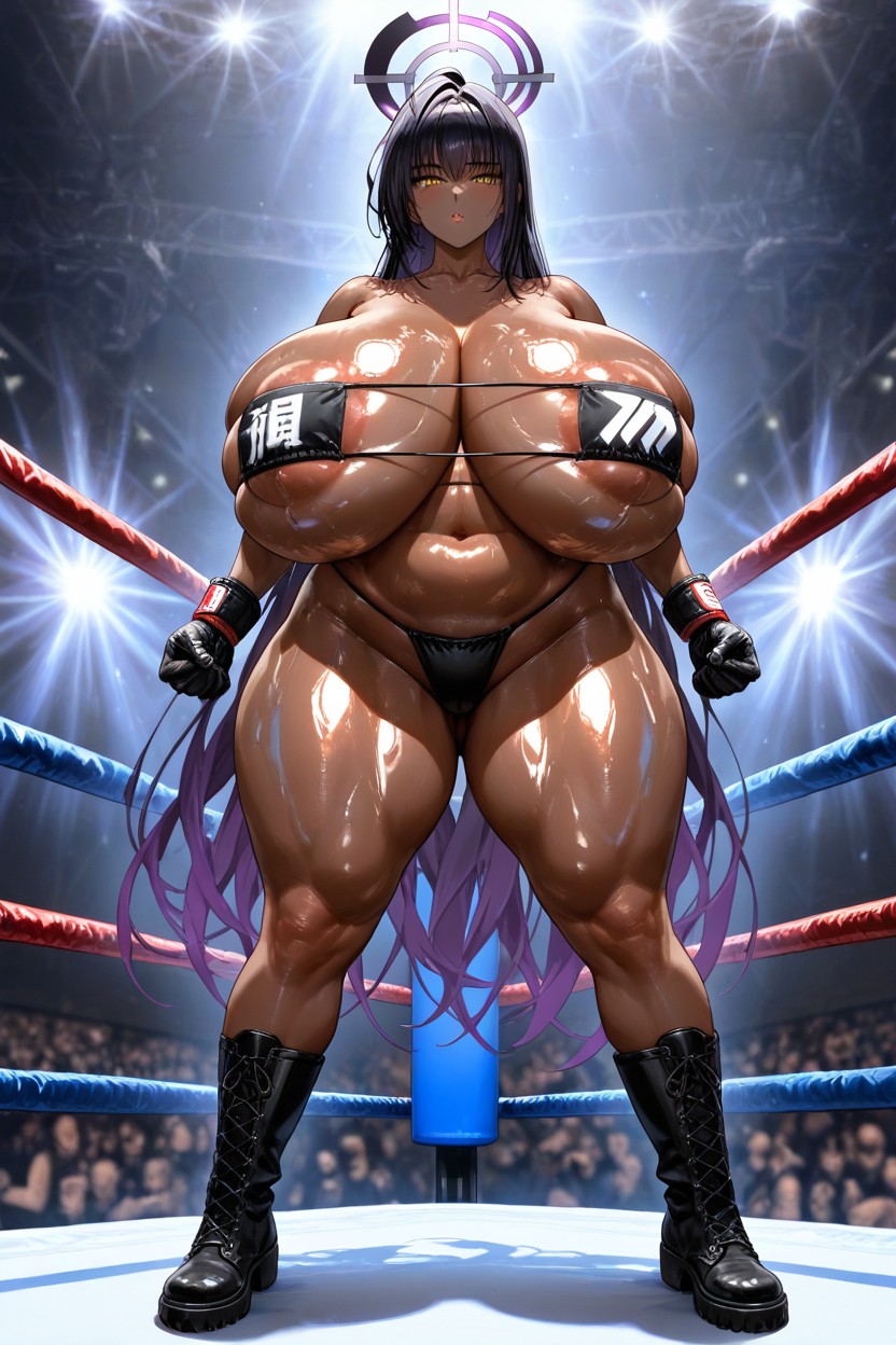 No Pose, Vista Frontal, Largo Hentai IA