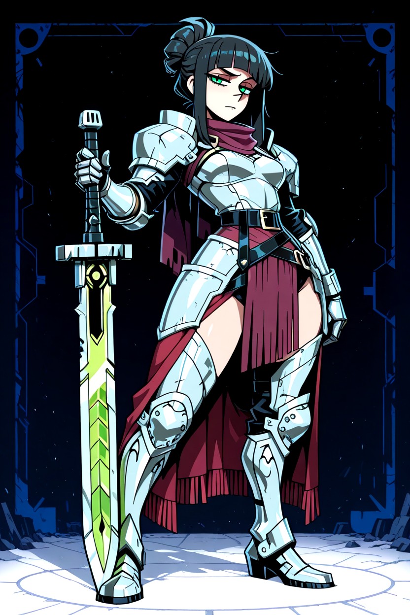 Standing, Leaving Much Of Her Abdomen And Back Exposed, Vanripper Style Hentai AI Porn